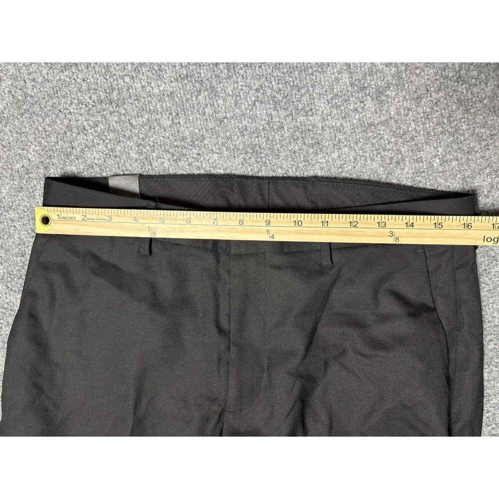 J.CREW Dress Pants Mens 32x30 Black Bowery Slim Stretch Wool Blend Work NEW